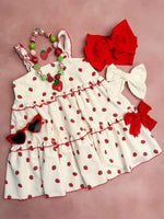 Strawberry Fields Woven Tiered Dress