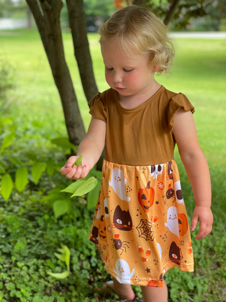 Kitties and Ghosts and Pumpkins Oh My Dress