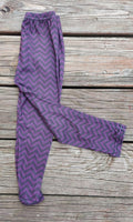 Purple & Black Chevron Leggings  - EXTRAS