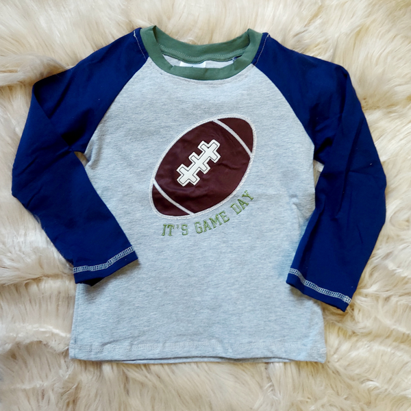 It's Game Time Gray Football Tee