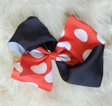 Red or Pink Polkadot Texas Sized Hairbows