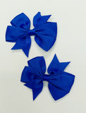"Piggy" Size Hairbows - Various Colors - Set of 2