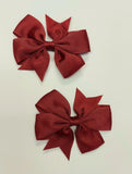 "Piggy" Size Hairbows - Various Colors - Set of 2