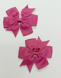 "Piggy" Size Hairbows - Various Colors - Set of 2