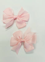 "Piggy" Size Hairbows - Various Colors - Set of 2