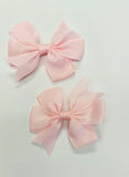 "Piggy" Size Hairbows - Various Colors - Set of 2
