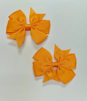"Piggy" Size Hairbows - Various Colors - Set of 2