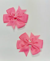 "Piggy" Size Hairbows - Various Colors - Set of 2