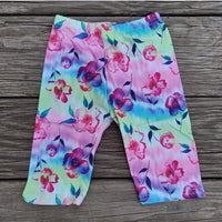 Floral Tie Dye Capris