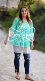Women's Mint & Lace Ombre Top