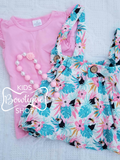 Tropical Fun Suspender Skirt Set