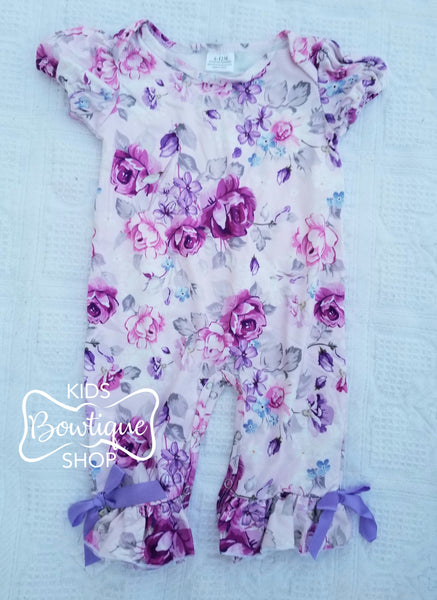 Lavender Dreams Floral Romper