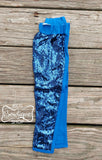 Sequin Leggings - Blue