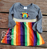 Rainbow Dino Family Collection - Girls Dress