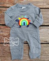 Rainbow Dino Family Collection - Baby Romper