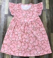 Hearts A Plenty Short Sleeve Pearl Dress - Size 12/18M left!