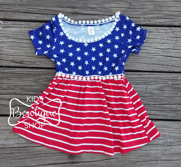 Love the USA Mommy & Me Baby Doll Tops