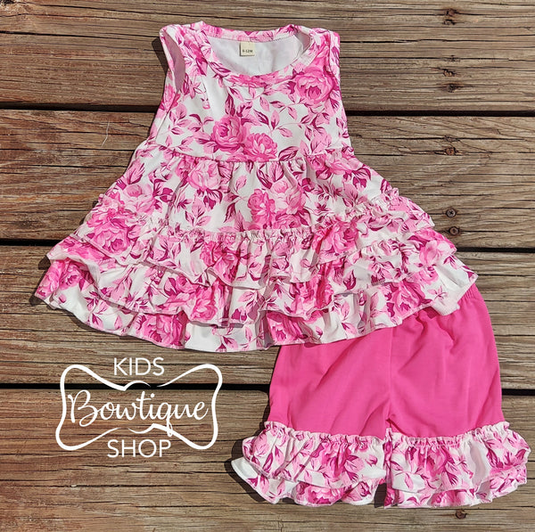 Mackenzie Ruffle Short Set