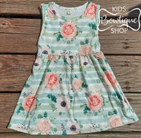 Mint Green Ivy Grace Sleeveless Sundress