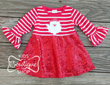 Red Sequin Santa Dress