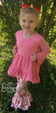 High Low Bubble Gum Pink Cotton Tunic