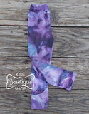 Watercolor Leggings - Pink/Maroon and Purple/Blue