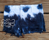 Black & White Tie Dye Denim Shorts
