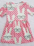 Bunny with Glasses Pearl Dress