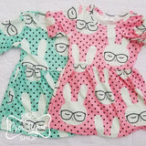 Bunny with Glasses Pearl Dress